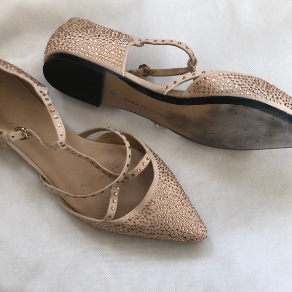 Zara sparkle flats - Picture 1 of 4
